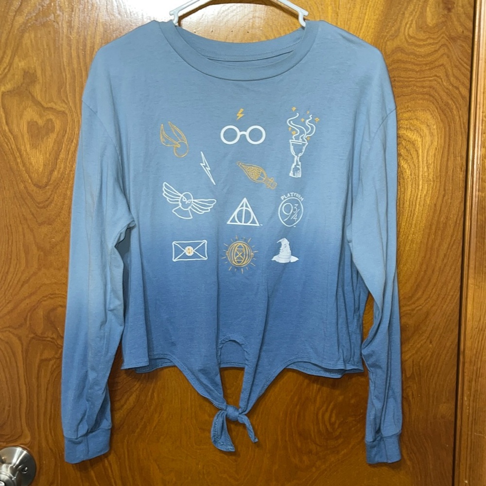 Harry Potter Long Sleeved Crop Top